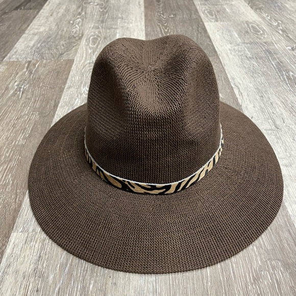 Urban Outfitters Faye Panama hat, brown. - Picture 6 of 7